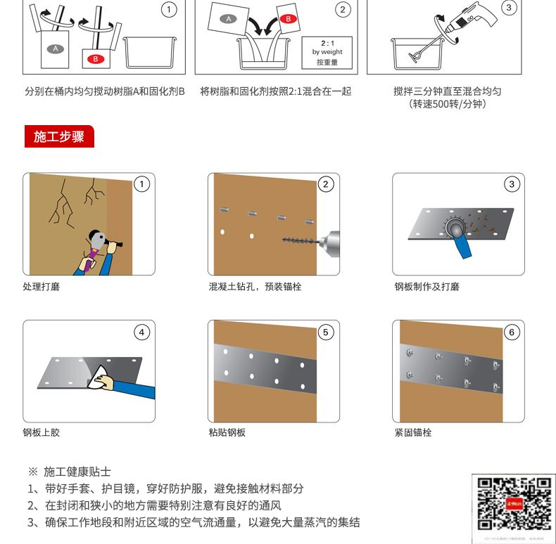 包钢岳西粘钢加固施工过程